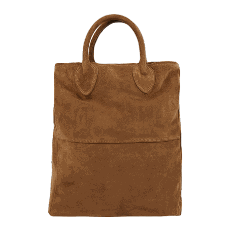 brown leather bag